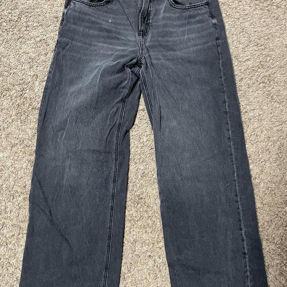 Blackgrey Wide Leg Jeans Streetwear